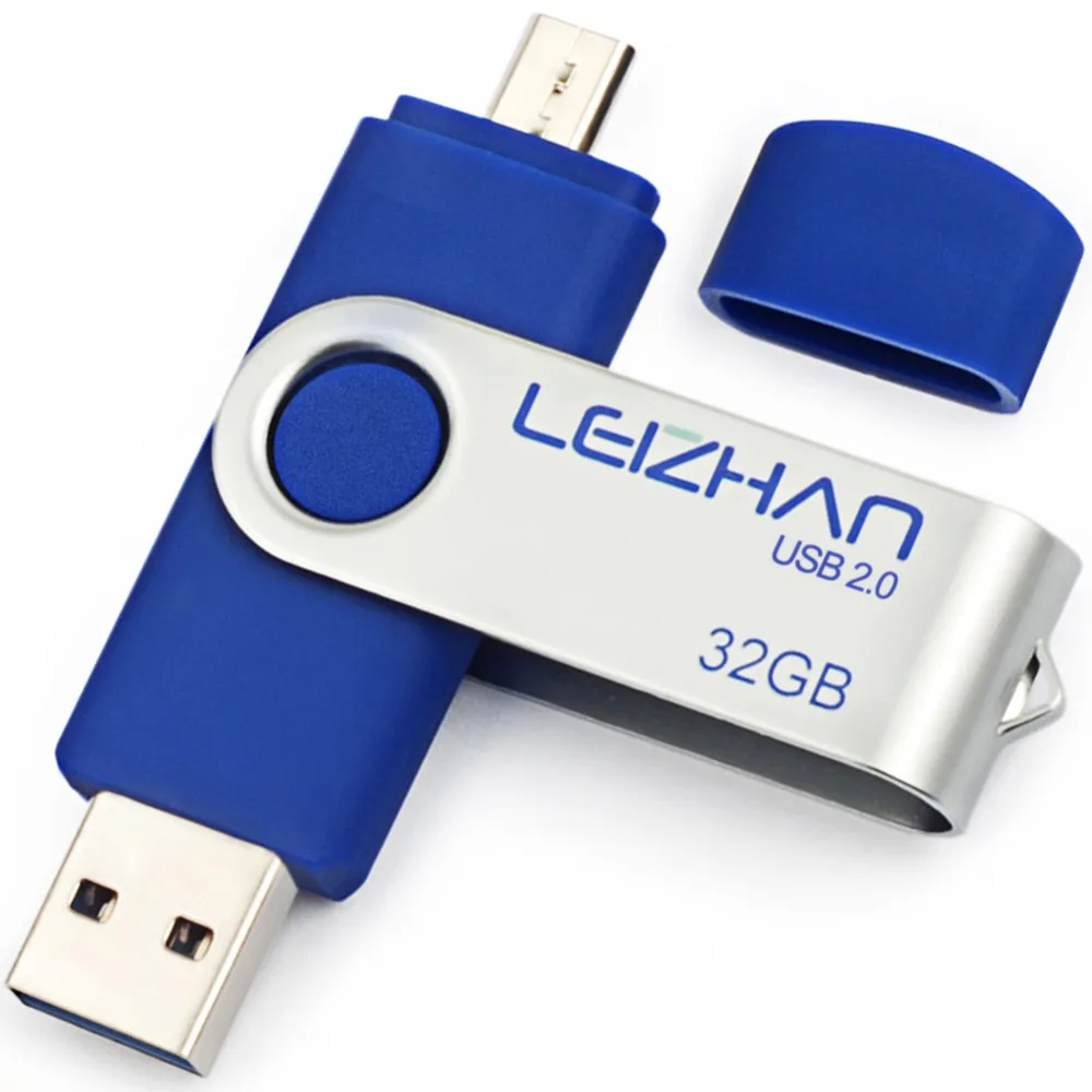 LEIZHAN флэш-накопителя USB OTG телефонная палка 4GB/8GB/16GB/32GB/64GB 128G 2 0 карта памяти Флеш