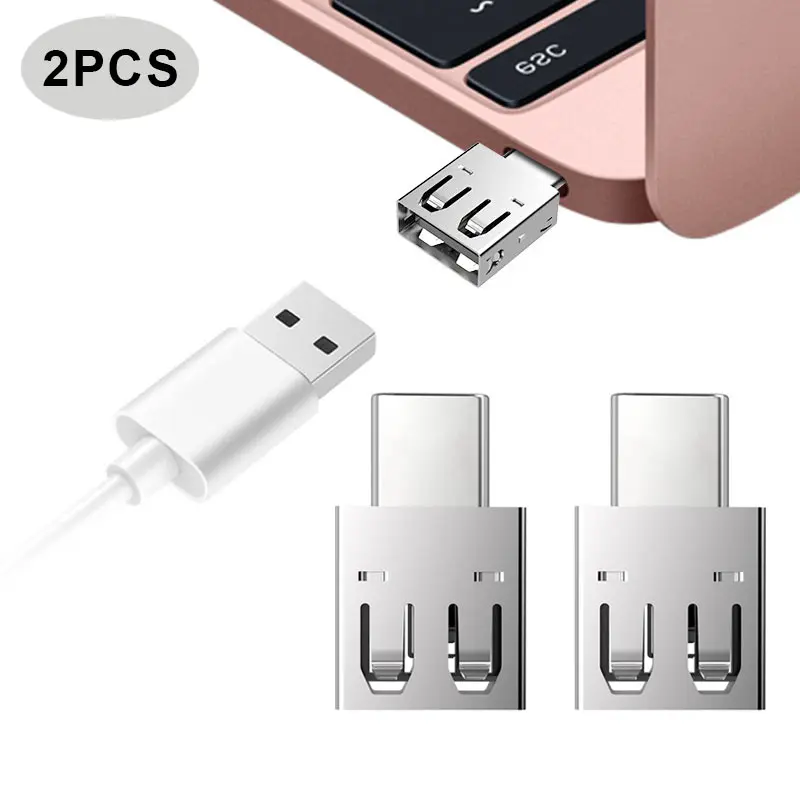 2 шт. интерфейс type C адаптер USB штекер USB2.0 Женский OTG конвертер LSMK99| |