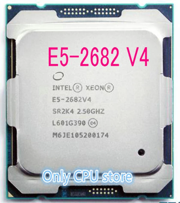 Бесплатная доставка E5 2682v4 оригинальный Intel Xeon E5-2682v4 2 50 ГГц 16 ядер 40M кэш 2682 V4 DDR4 2400