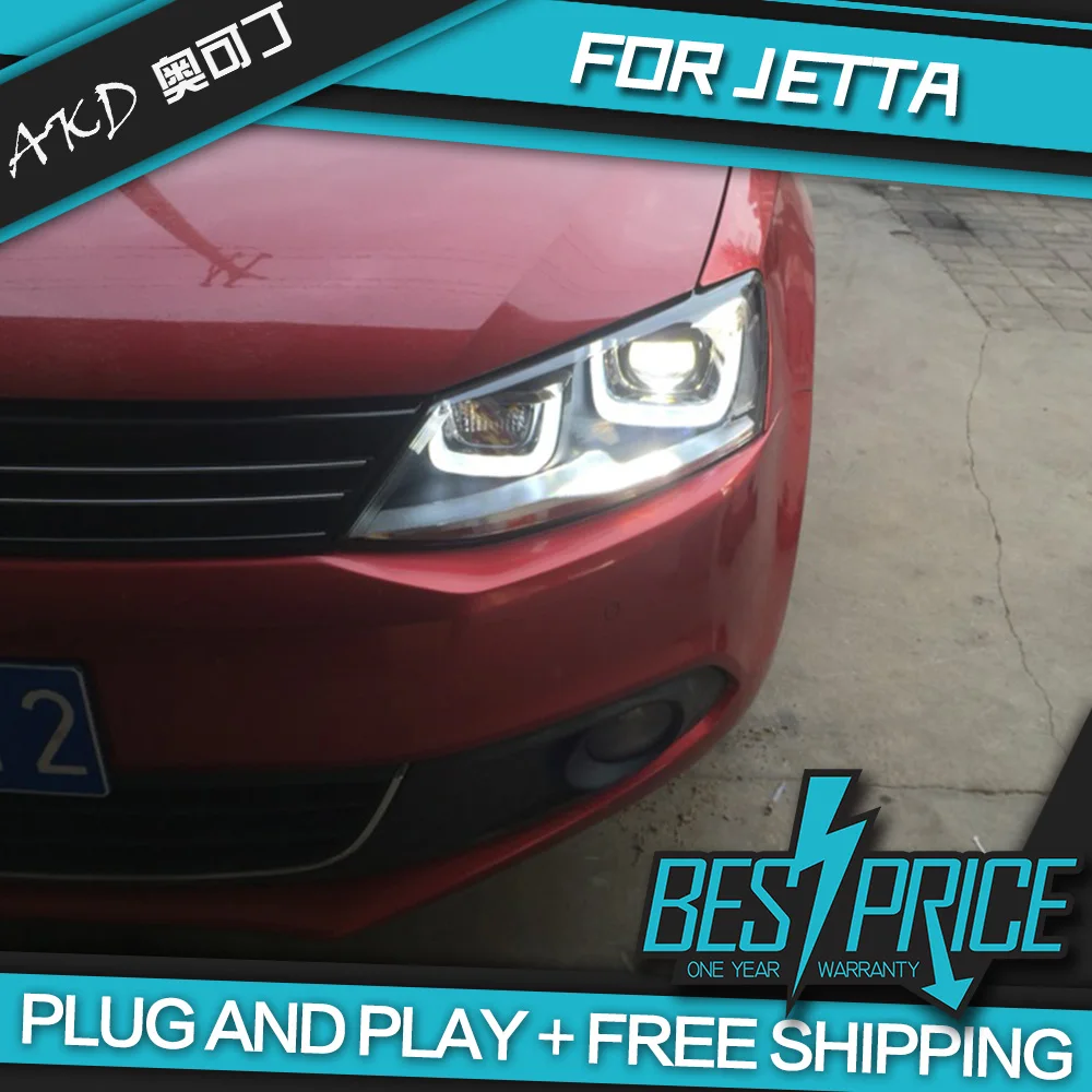 Автомобильный Стайлинг для VW Jetta MK6 фары 2012 2018 светодиодный задний фонарь DRL
