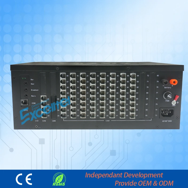 Система внутренней связи PABX PBX для гостиничных TP880 464 64 расширения|system| |