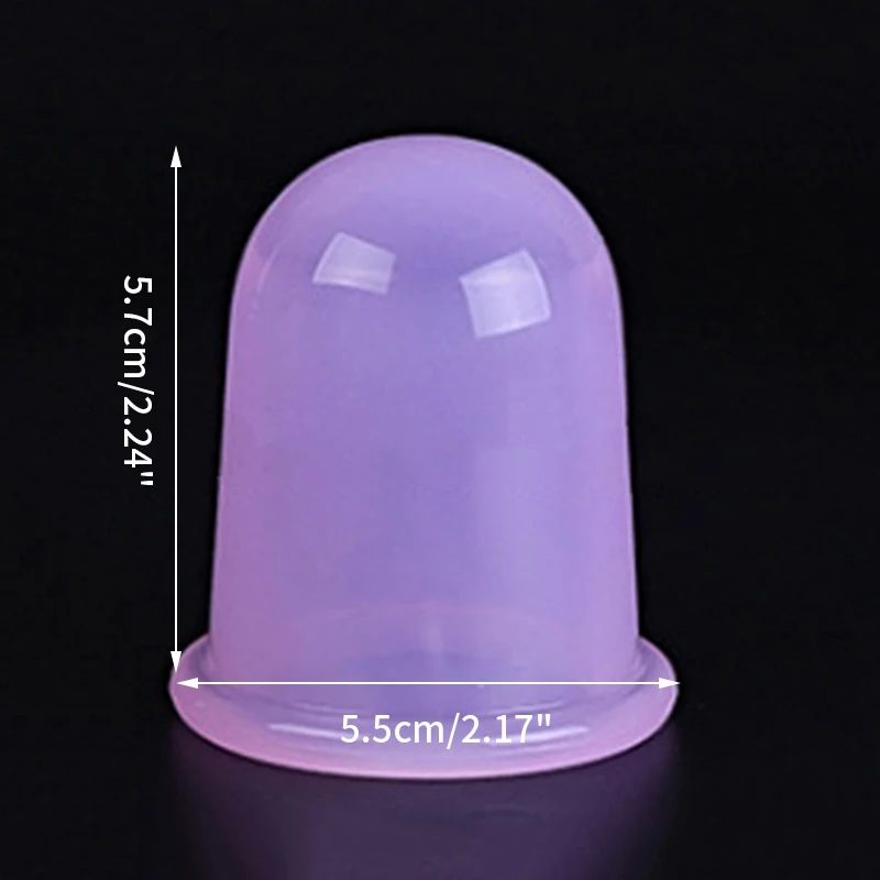 Purple 2 Горячая Распродажа, вакуумная терапия, силиконовые банки, массажер для спины и тела, массажные чашки для похудения, забота о здоровье - Цвет: Purple 2