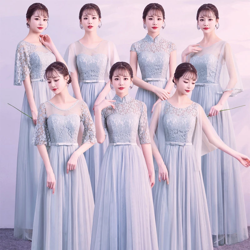 Женское вечернее платье с вышивкой NICEOOXIAO кружевное фатиновое бальное Vestidos Mujer