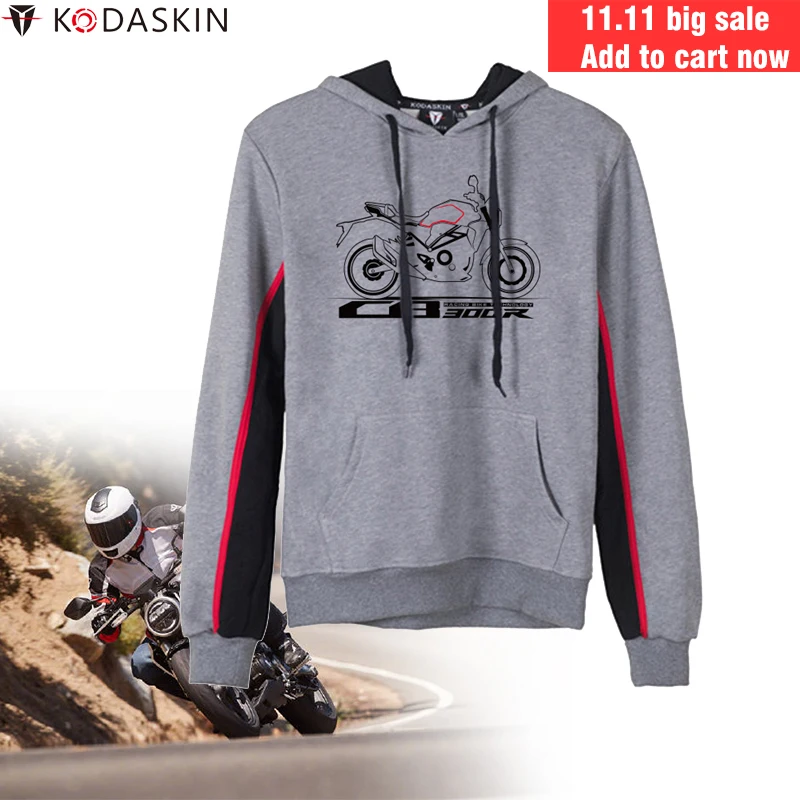 Мужские толстовки с капюшоном KODASKIN мотоциклетные для Honda CB300R CBR300|Куртки| |