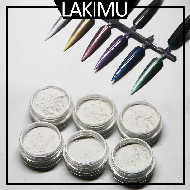 LAKIMU новая серия неоновый блеск зеркальный ногтевой порошок 1 г ультратонкий