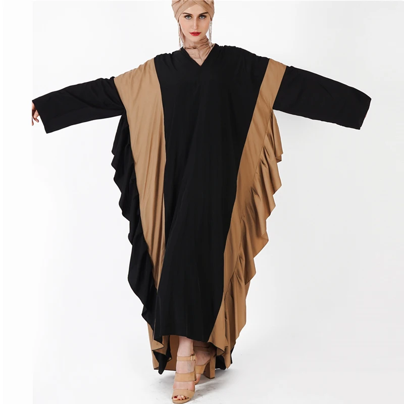 Кафтан абайя Турция Дубай хиджаб мусульманское платье мусульманская одежда