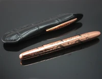 mini crocodile 9cm space ballpoint pen rose gold rings and leather pouch neat convience luxury metal pens with original box