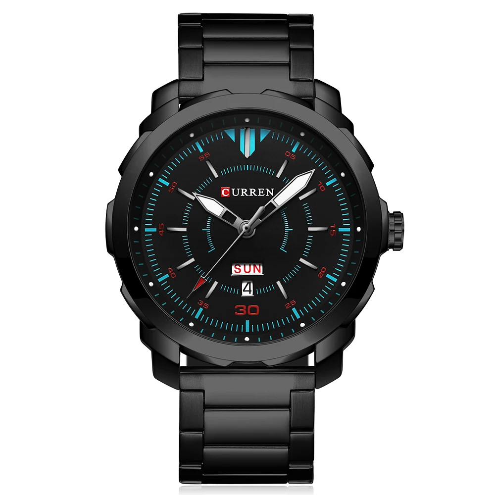 2017 Curren Для мужчин S Часы Лидирующий бренд роскошный мужской Военная Униформа