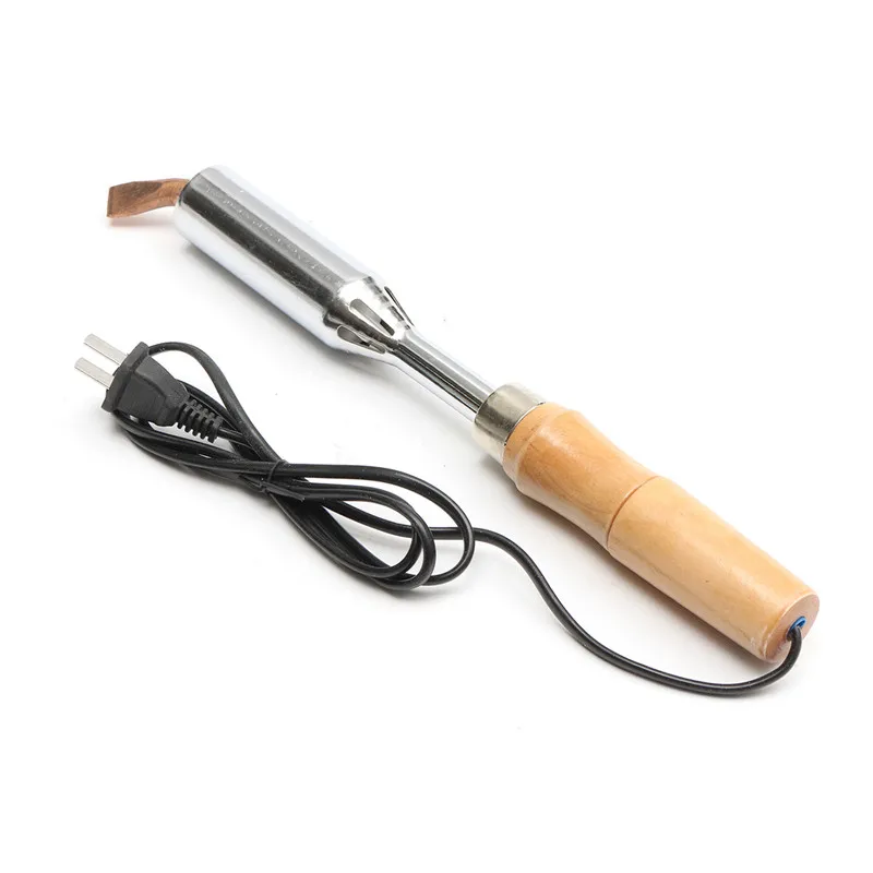 

Brand New AC 220V 200W Electric Solder Soldering Iron Heavy Chisel Point Tip Wood Handle Repair Tool