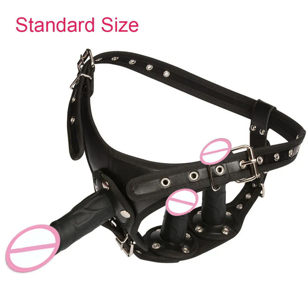 MQ большой ремешок на фаллоимитатор для женщин огромный тройной обвязки анальный