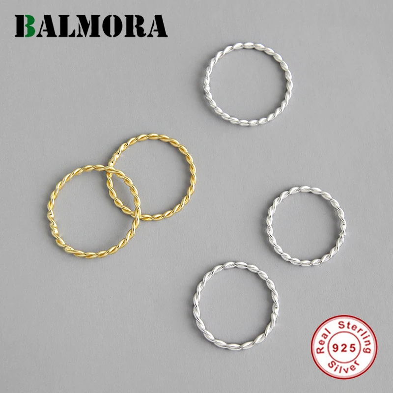 BALMORA 1 шт. Настоящее кольцо из стерлингового серебра 925 пробы для женщин леди канделяфти кольцо на костяшке среднего размера модные ювелирные изделия