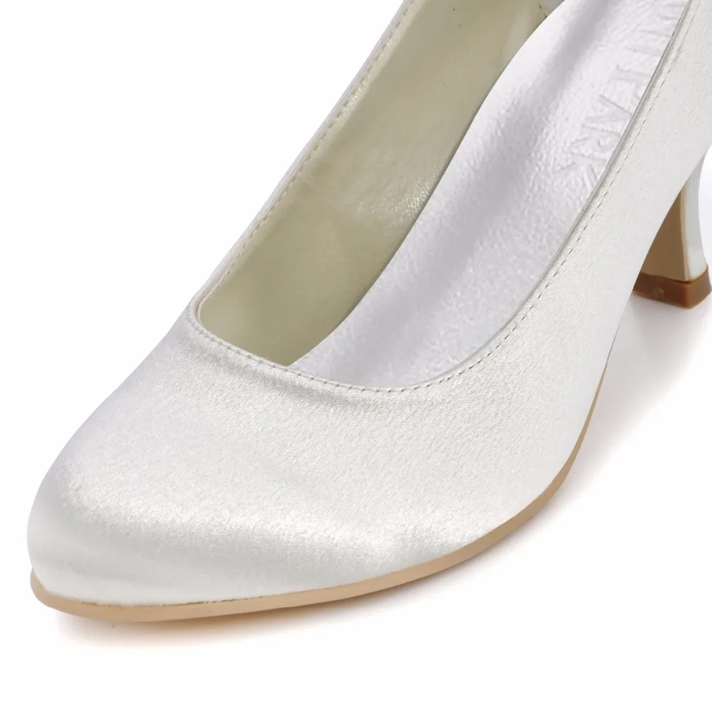 Сезон осень лето Женская свадебная обувь Цвет слоновой кости белый Вечерние