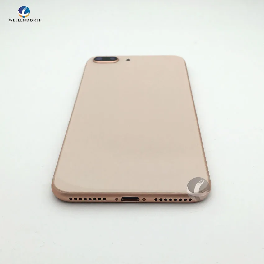 Полный задний корпус+ средняя рамка+ задняя камера объектив для iPhone 8 8Plus X 8G Plus задняя крышка Батарейная дверь шасси+ логотип