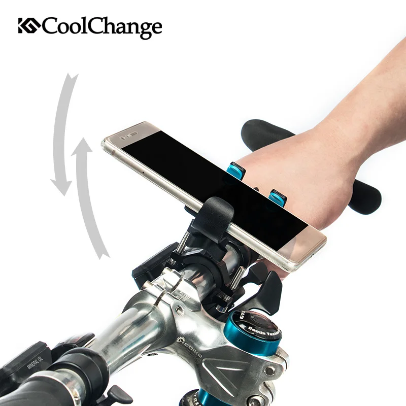 Регулируемая противоскользящая велосипедная подставка для телефона CoolChange