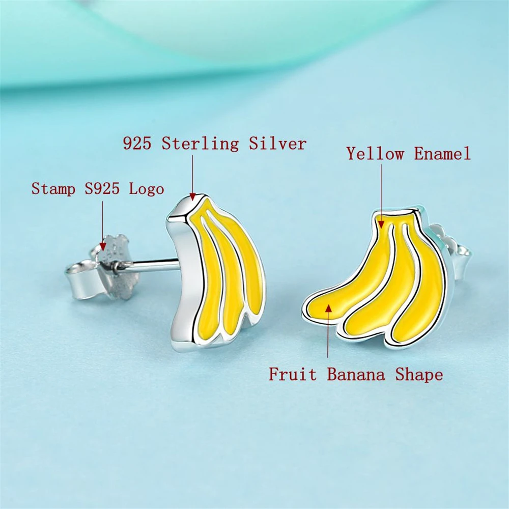 FOREWE подлинные серьги гвоздики из стерлингового серебра 925 пробы с эмалью и