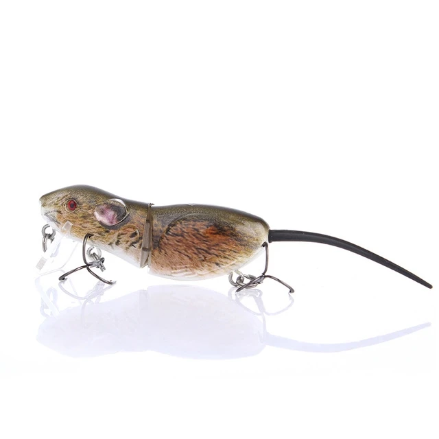 A WATERBOY 6.3cm10.5g приманка для ловли крыс Реалистичная приманка для мыши Яркие 3D глаза плавающая приманка Реалистичная рыба воблер Снасть - Цвет: A