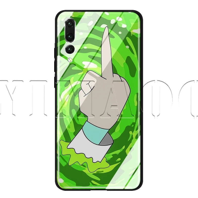 TG9 Стеклянный чехол YIMAOC Рик и Морти для huawei Honor mate 7A 8X9 P10 P20 P30 Y6 Y9 P smart lite Pro - Цвет: TG9