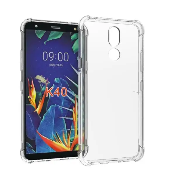 Для LG Q60 K50 K40 K12 Max Plus Prime прозрачный чехол + закаленное стекло Мягкий ТПУ гелевый