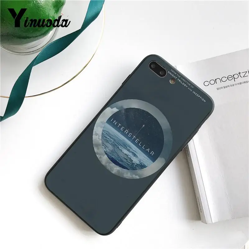 Yinuoda Interstellar черный ТПУ Мягкий силиконовый чехол для телефона iPhone 8 7 6 6S Plus X XS MAX 5 5S SE