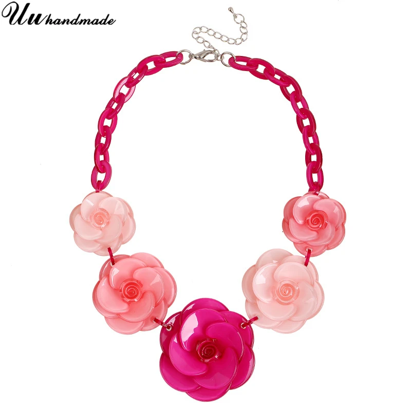 Массивные Ретро акриловые ювелирные изделия колье ожерелье кулон оптовая