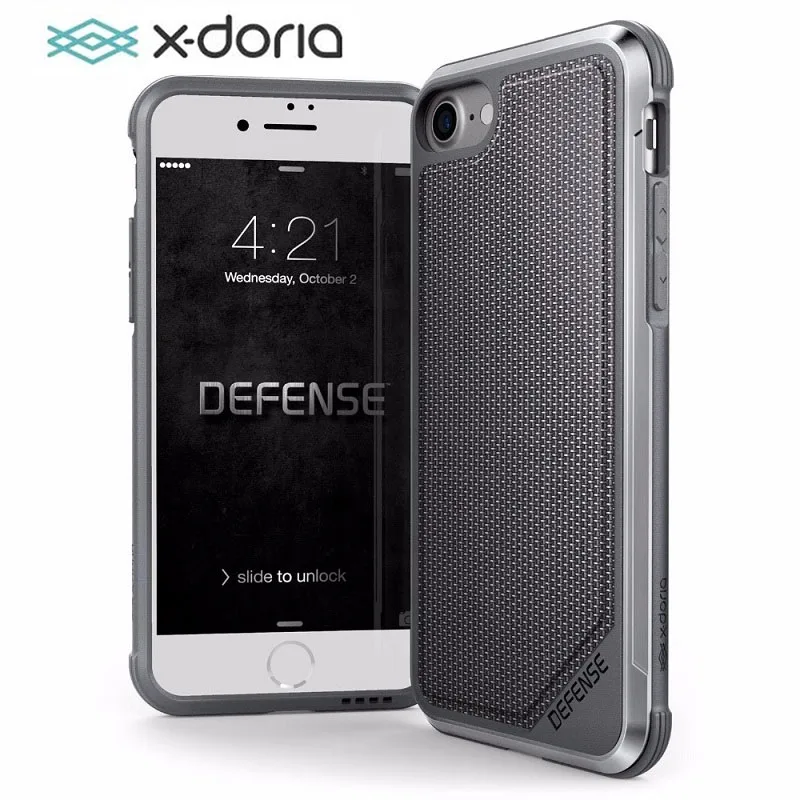 Чехол X-Doria для телефона iPhone SE 7 8 Plus защита люкс военный класс проверенный на