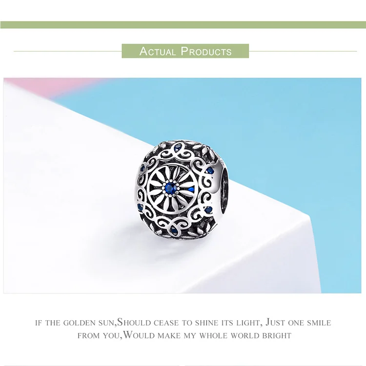 925 Серебряный лиса пчела fit Pandora браслет Жук Снежинка украшения в виде звездочек Роза освежитель воздуха-бутылочка циркон бусины в форме сердца для изготовления браслетов