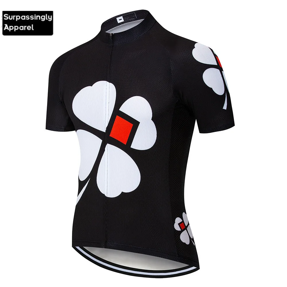 6XL Велоспорт Джерси Ciclismo Ropa Hombre черный цветок Летняя мужская Спортивная
