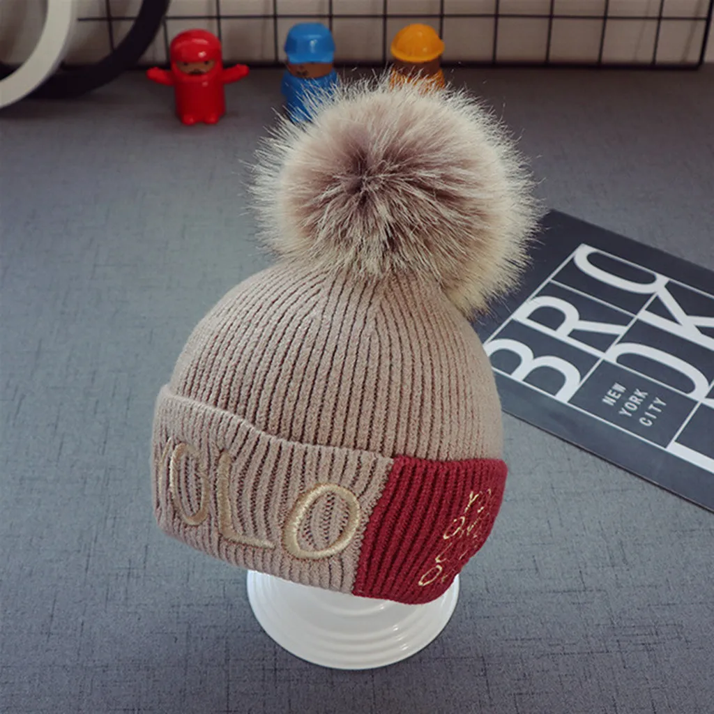 Теплая Зимняя Вязаная Шапка-бини для маленьких мальчиков | Детская одежда и обувь