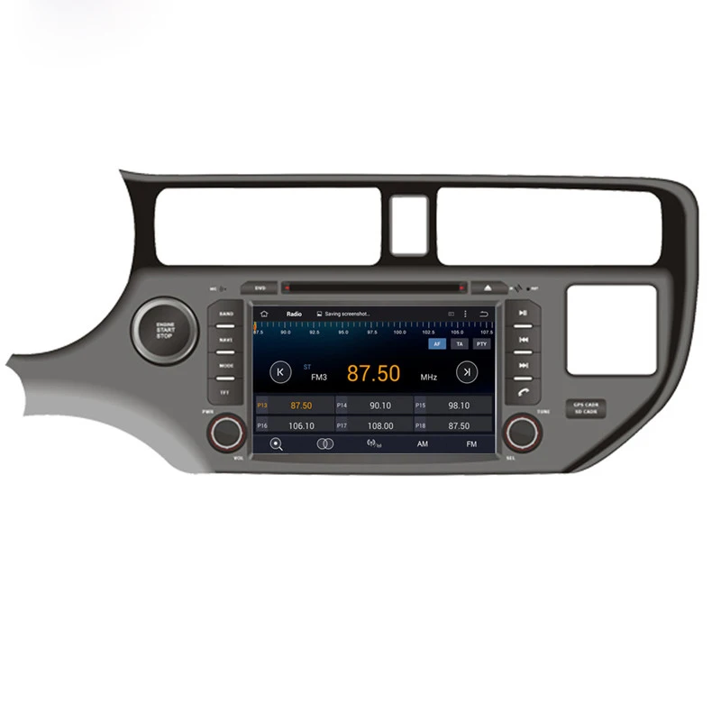 Восьмиядерный IPS экран Android 10 автомобильный DVD GPS Радио Навигация для Kia 2012-2014 Rio все