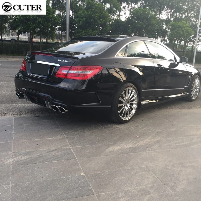 W207 WD style car Body Kit FRP передний бампер задний боковая юбка боковые крылья для Mercedes Bens E