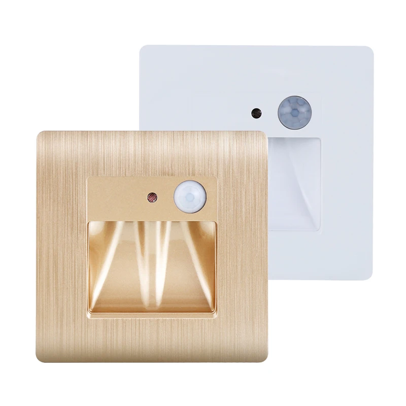 Светодиодный настенный светильник с датчиком движения встраиваемая лестница