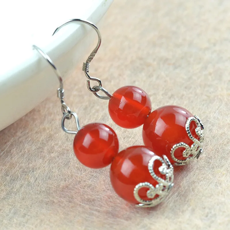 Gourd кулон натуральный оникс бусы серьги для женщин драгоценный камень ювелирные