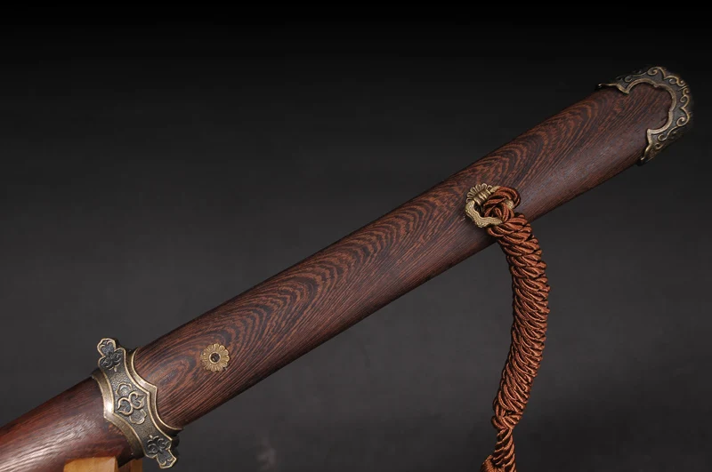 Китайский меч династии Тан прямой 1060 Высокоуглеродистая сталь японский