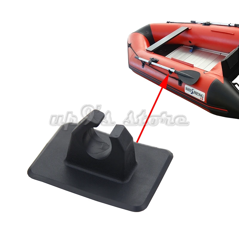 2Pcs Oar Holder Patch Grey/Black for Kayak Canoe Dinghy Raft Inflatable Boat Accessories | Спорт и развлечения