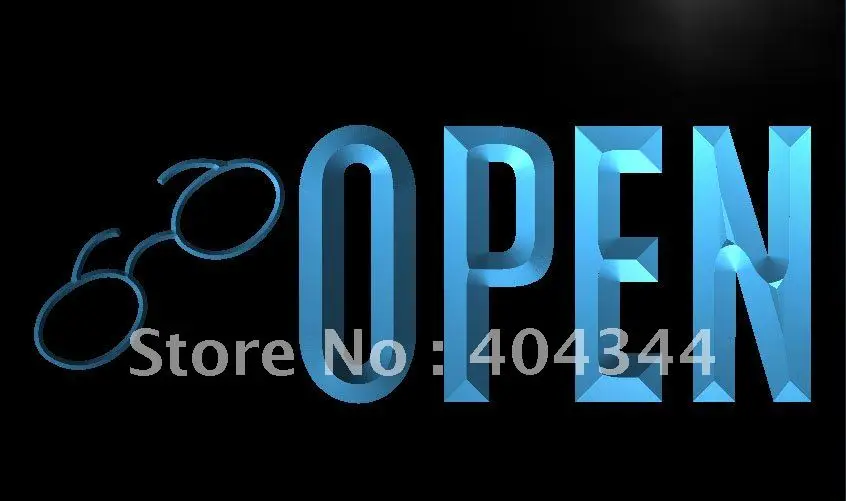 

LK810- OPEN Glasses Sunglasses NEW LED Neon Light Sign