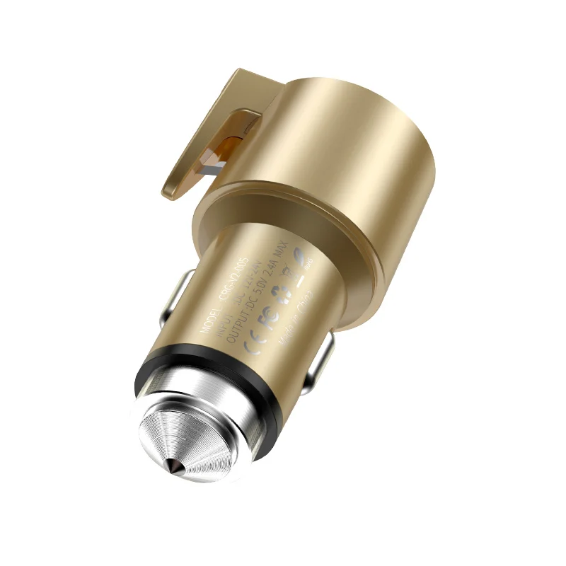 gold car charger Tongyinhai QC3.0 Dual USB Автомобильное зарядное устройство 3 в 1 USB кабель Магнитный телефон зарядка для Iphone Android телефон Быстрая зарядка кабель Шнур - Тип штекера: gold car charger