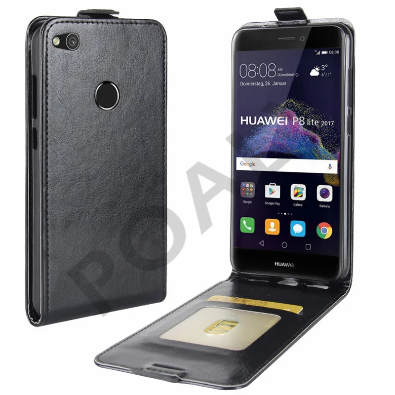 Чехол для Huawei P8 Lite 2017 чехол P8Lite бумажник из искусственной кожи телефона Lite2017