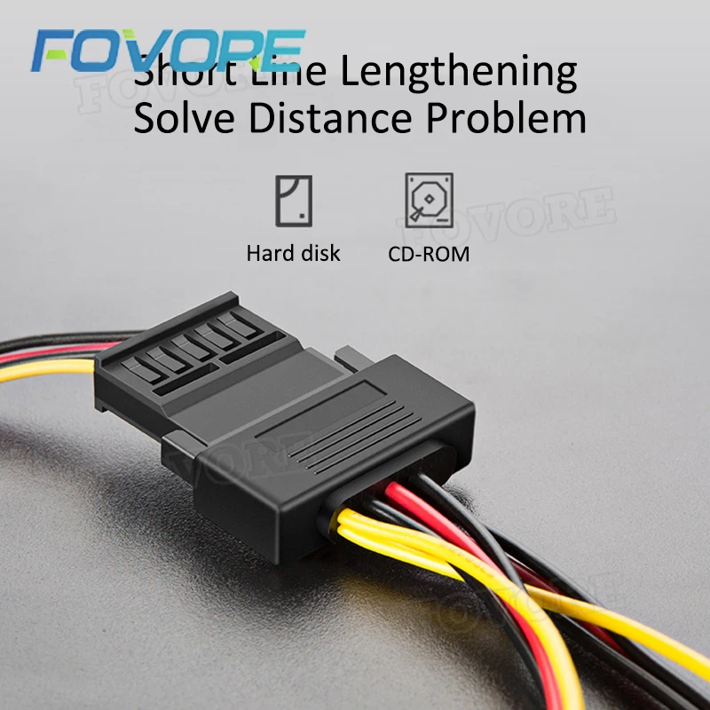 Расширение кабеля SATA 15 PIN Male на Female Cord|Компьютерные кабели и разъемы| |