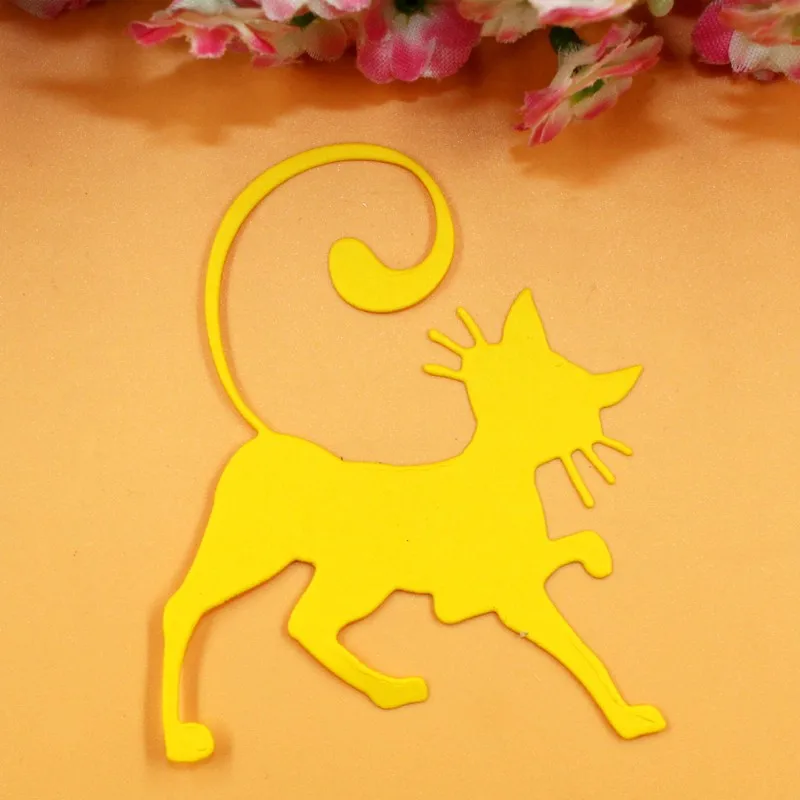 YINISE высекатель карточек кошка металлические режущие штампы для трафареты