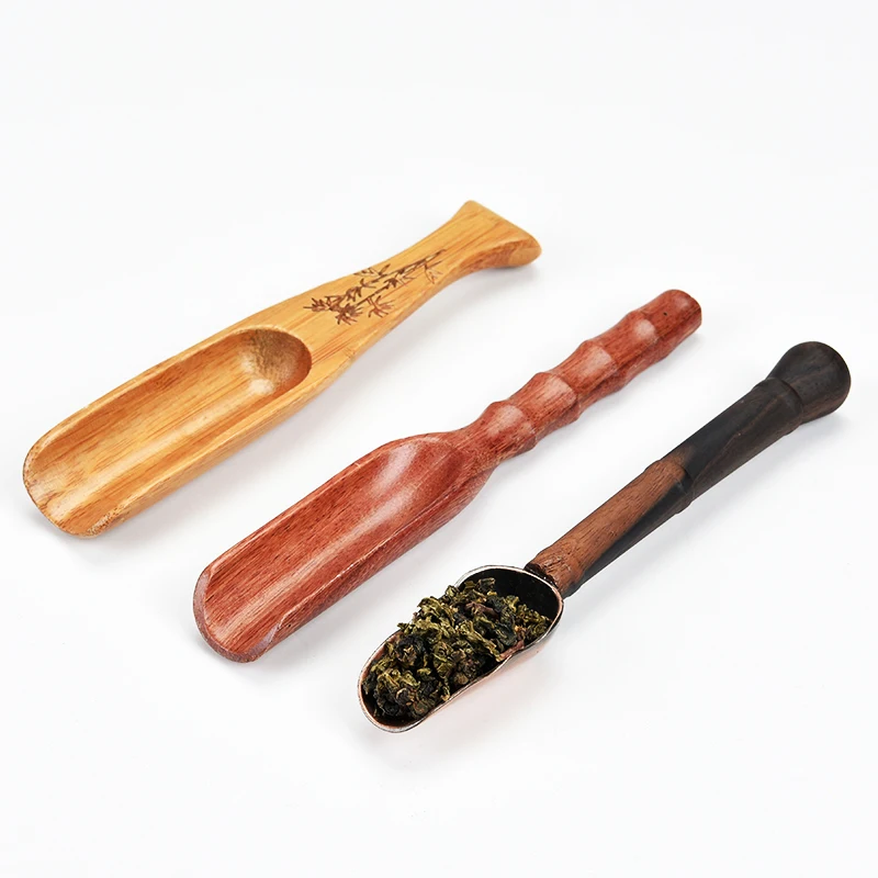 

Натуральная искусственная чайная ложка для домашнего чайного дома, Бамбуковая чайная ложка Kungfu