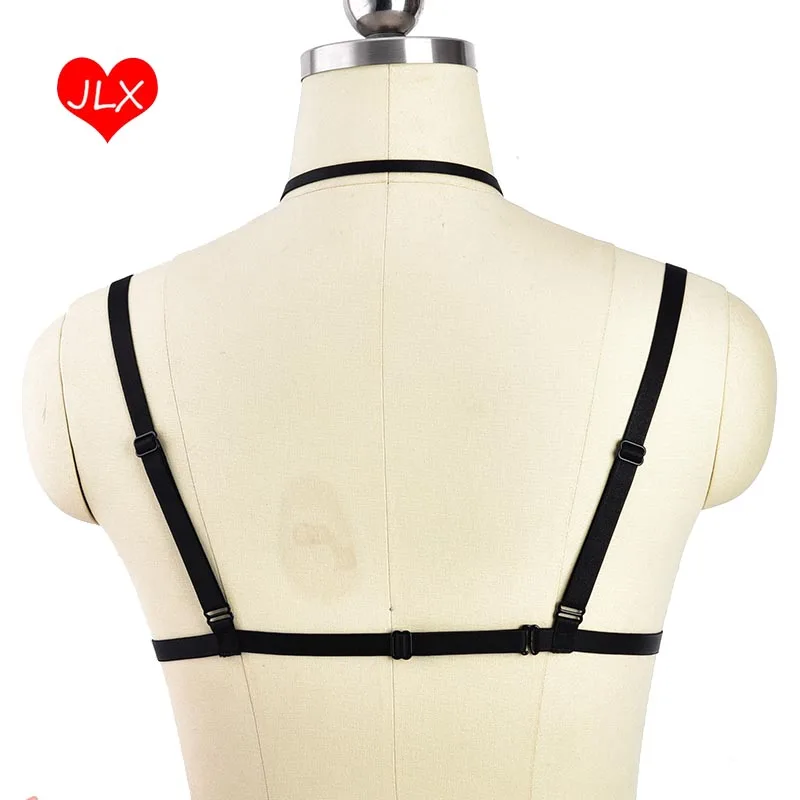 Черное кружево восточном See Through Soft Bralette гот тела Кейдж Бюстье Эротическое белье