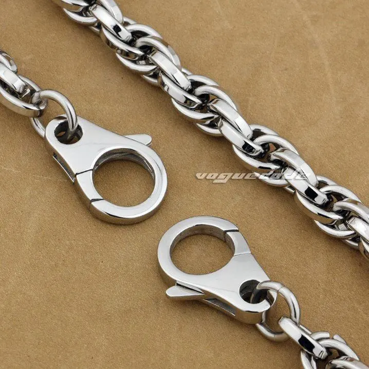 Цепочка-кошелек Мужская спиральная из нержавеющей стали 316L 5N008WC2 - 14 ~ 36 дюймов |