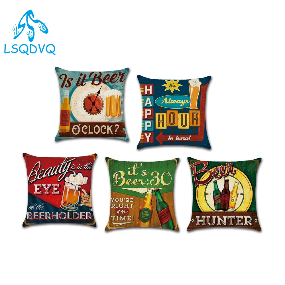 

Декоративный чехол для диванной подушки в винтажном стиле, квадратный чехол для подушки в стиле ретро, украшение для дивана, автомобильный ...