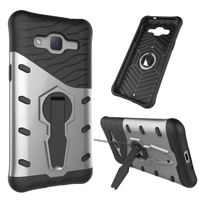 For Samsung Galaxy J2 2015 Case J200 Cases Robot Armor Kickstand Shockproof Rubber Back Phone Cover |