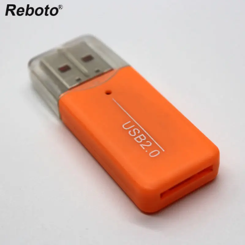 5 шт./лот оранжевый устройство чтения карт памяти USB 2.0 Flash TF Micro SD Card адаптер для
