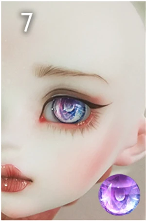 Новинка, 1 пара 10/12/14/16/18 мм BJD глаза для SD куклы 1/8 BJD кукольные глаза игрушки Аксессуары для куклы «сделай сам», детская игрушка - Цвет: 7