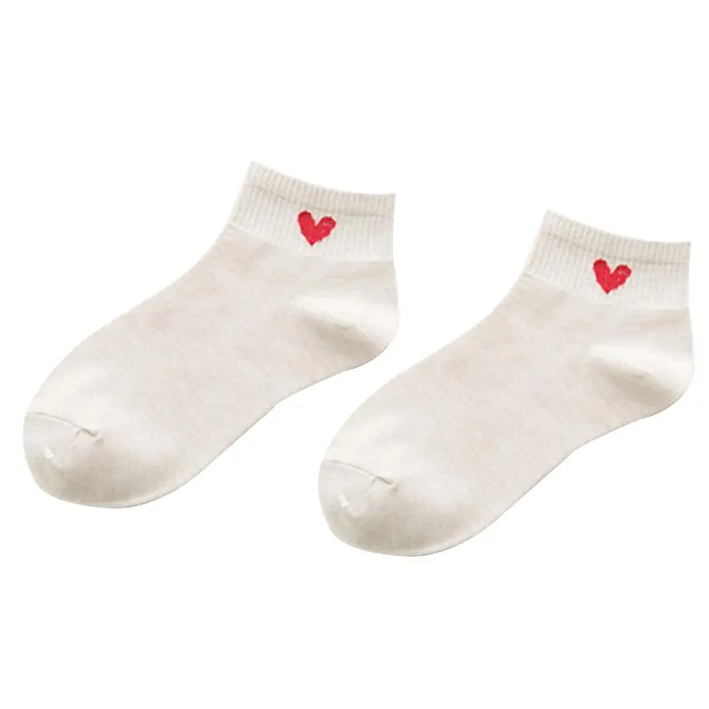 Женское простое любовное сердечко короткие носки для девочек мягкие низкие