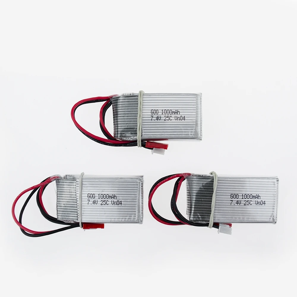 3 шт. 7 4 В 1000 мАч Lipo батарея и usb зарядное устройство для WLToys V262 V333 V353 V912 V915 FT007 DEVO4 RC