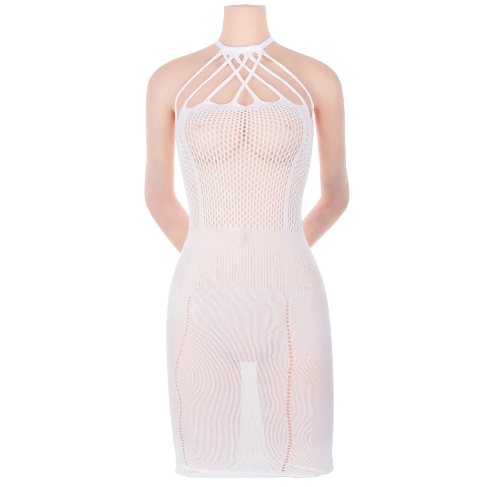 Эротическое белье сетка нижнее для Babydoll мини платье Ночная одежда юбка без