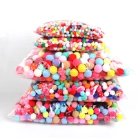 500 1000pcs 81015202530mm mini fluffy soft pom poms pompoms ball handmade kids toys wedding decor diy sewing craft supplies